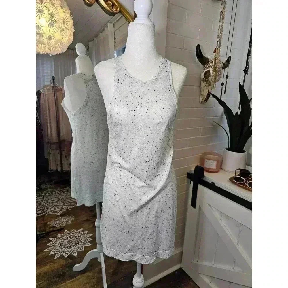 Express One Eleven Women's Size S Gray Xtra Long Tank Top